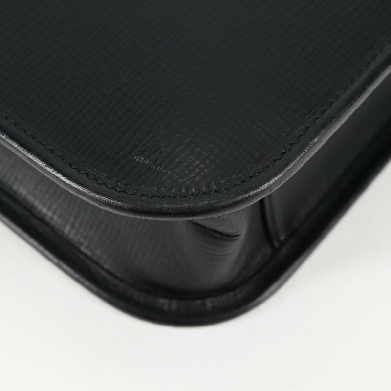 【日本直送】BURBERRY 商務包 黑色皮革 正品 BA4581-15
