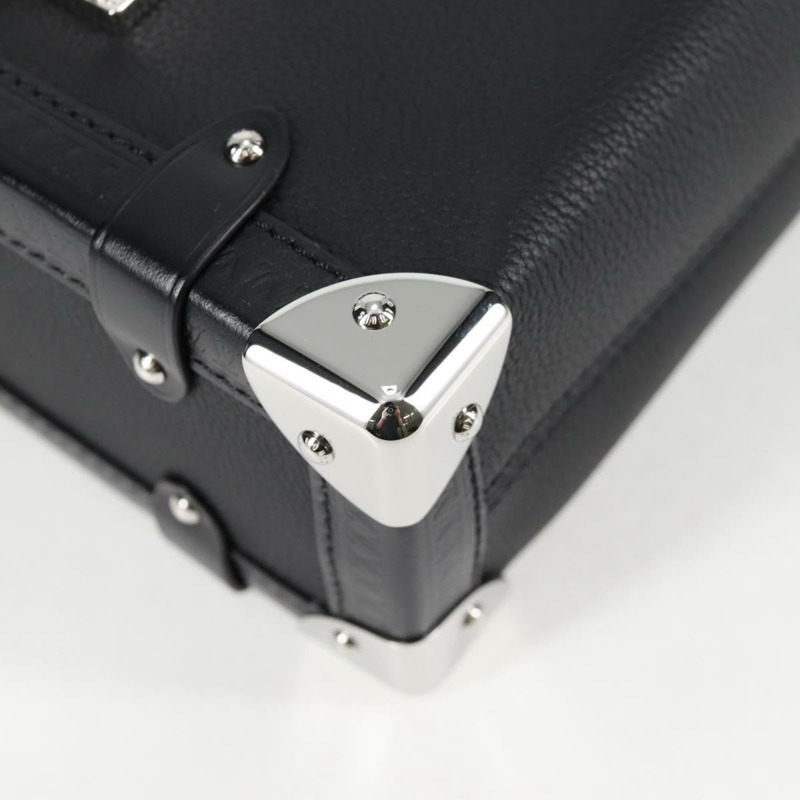 【日本直送】路易威登 Side Trunk 中型單肩包 皮革 黑色 M25160 LV 正品 BA4781M-15