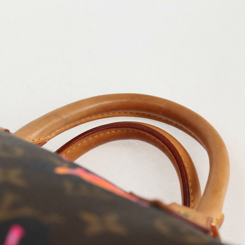 【日本直送】路易威登 Monogram Rose Speedy 30 手提包橙色粉紅色 M48610 正品 136544V-7