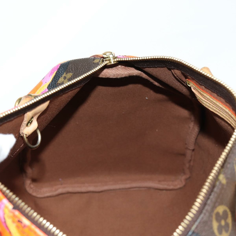 【日本直送】路易威登 Monogram Rose Speedy 30 手提包橙色粉紅色 M48610 正品 136544V-19