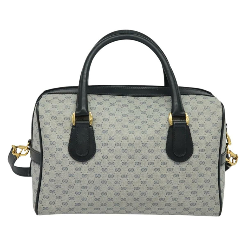 【日本直送】GUCCI 微型 GG Supreme 手提包 PVC 兩用海軍藍金色 002 904 0165 正品 136497-1