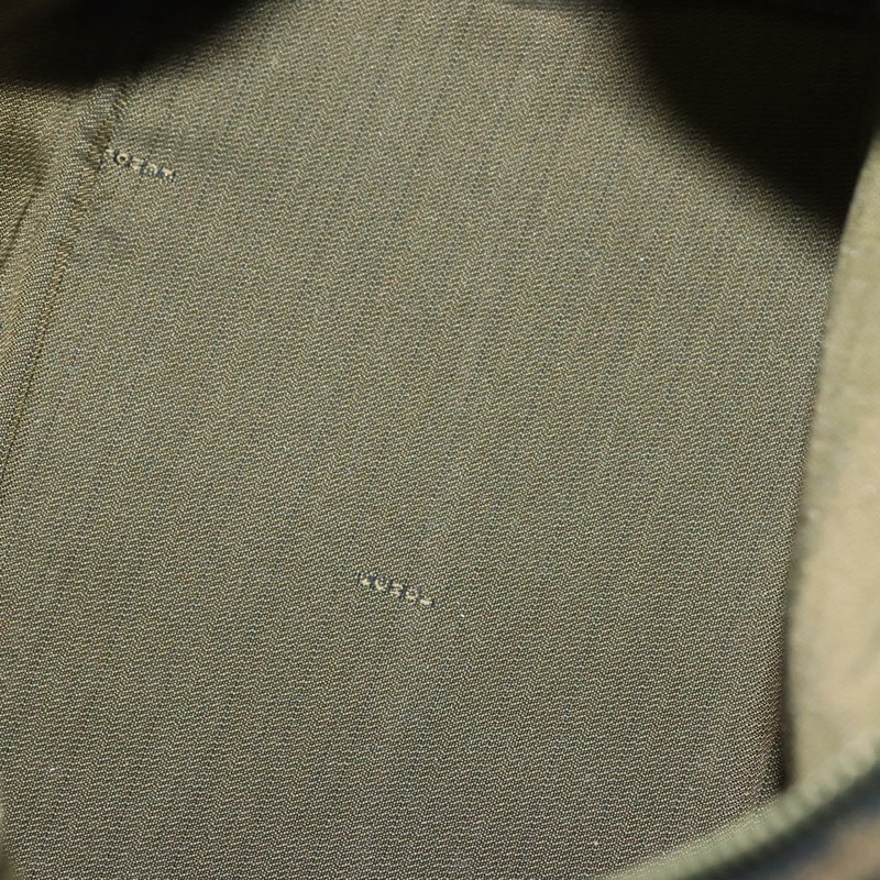 【日本直送】FENDI Zucca 帆布化妝包 黑色 棕金色 正品 136534-10