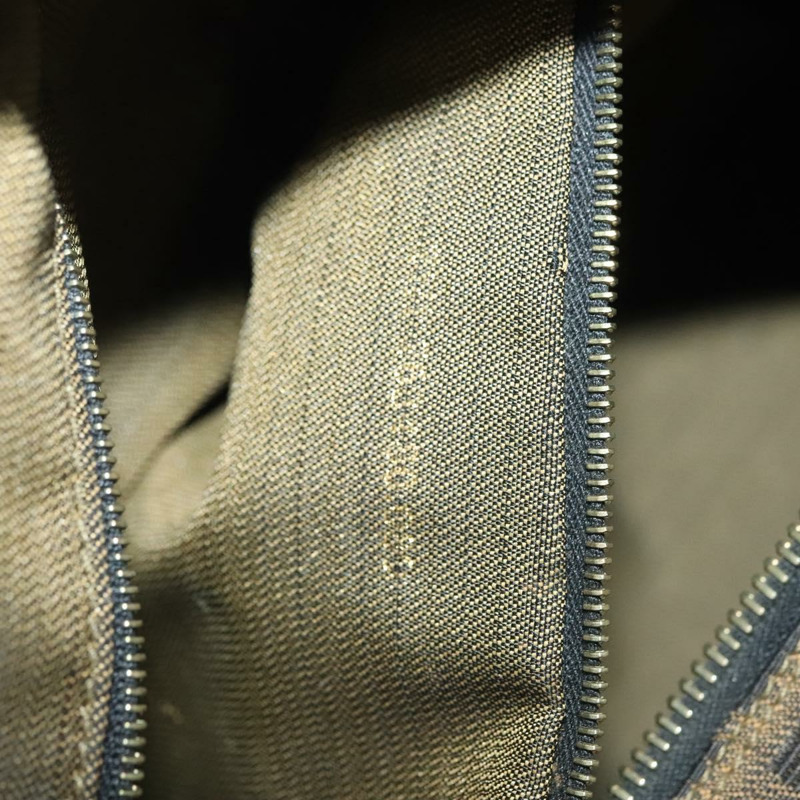 【日本直送】FENDI Zucca 帆布化妝包 黑色 棕金色 正品 136534-11