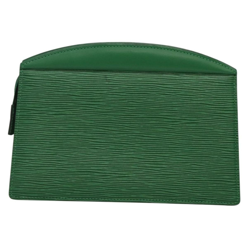 【日本直送】路易威登 Epi Trousse Crete 手拿包 綠色 M48404 LV 授權 136636-1