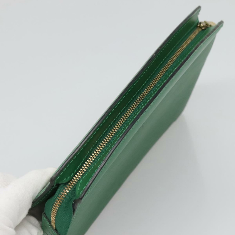 【日本直送】路易威登 Epi Trousse Crete 手拿包 綠色 M48404 LV 授權 136636-4