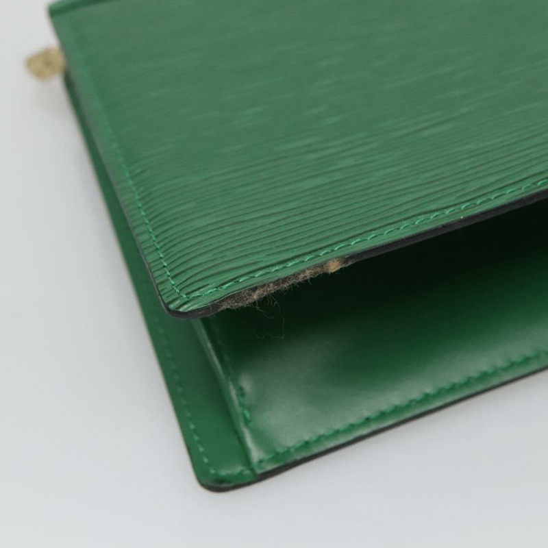 【日本直送】路易威登 Epi Trousse Crete 手拿包 綠色 M48404 LV 授權 136636-13