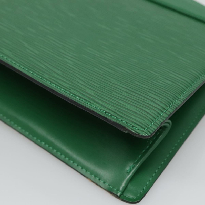 【日本直送】路易威登 Epi Trousse Crete 手拿包 綠色 M48404 LV 授權 136636-14