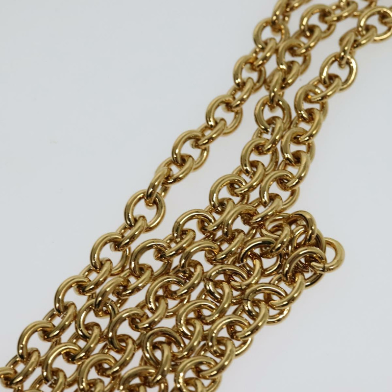 【日本直送】VERSACE 鏈條單肩包 皮革 黑金 正品 136648-7