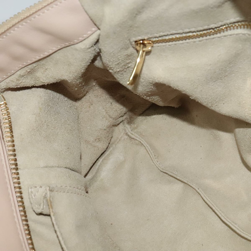 【日本直送】Salvatore Ferragamo Gancini 手提包 皮革 2 向 粉紅金 正品 137425-20