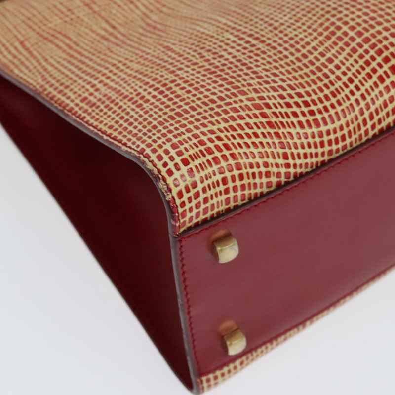 【日本直送】Salvatore Ferragamo Gancini 手提包 皮革 紅金 正品 137177-14