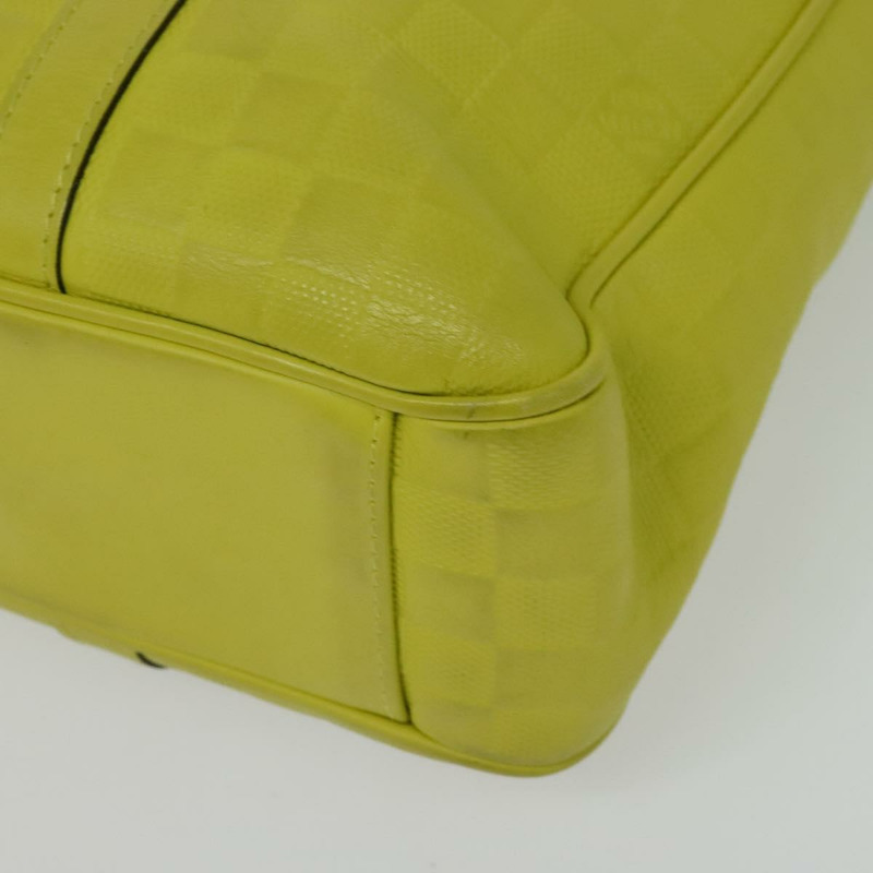 【日本直送】LOUIS VUITTON Damier Anfini Tadao PM 兩用包 黃色 N41393 LV Auth 137186-15