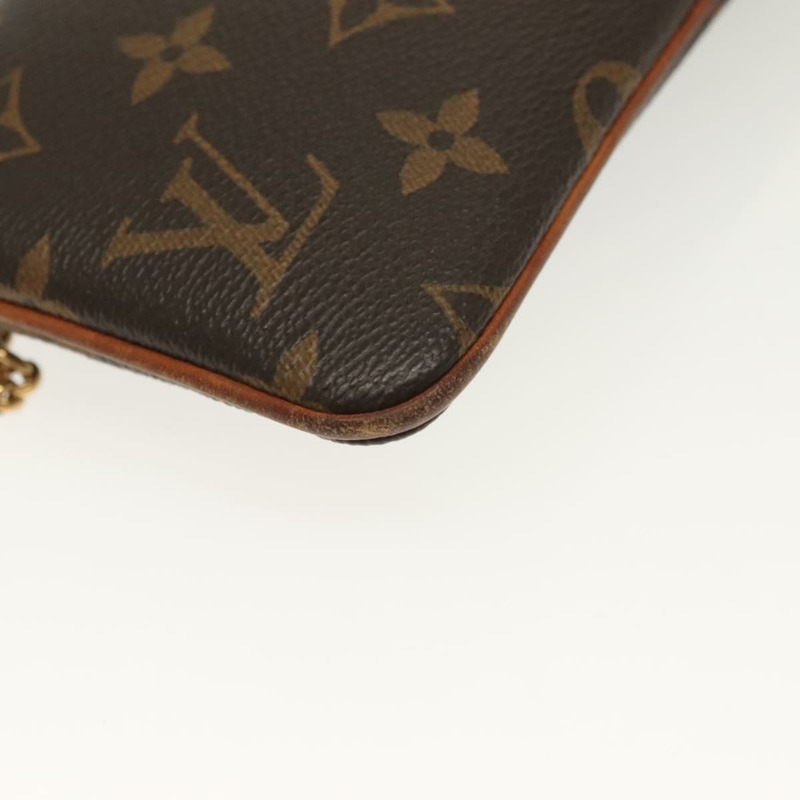 【日本直送】路易威登 Monogram Chain Pochette Mila 中配件袋 M60094 正品 137382-7
