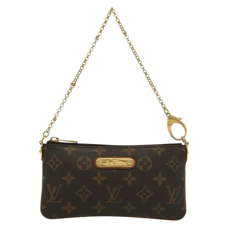 【日本直送】路易威登 Monogram Chain Pochette Mila 中配件袋 M60094 正品 137382-12