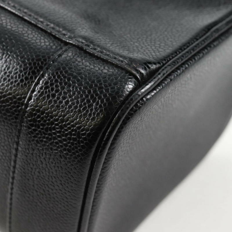 【日本直送】香奈兒 COCO Mark 化妝包 魚子醬色 黑色 金色 CC 正品 137768A-14