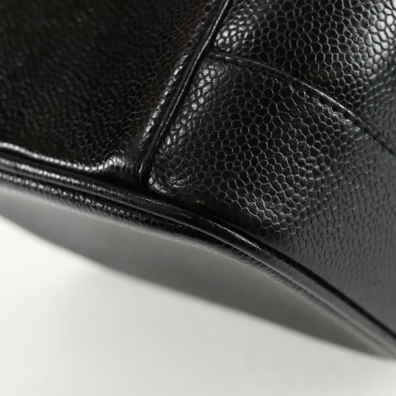 【日本直送】香奈兒 COCO Mark 化妝包 魚子醬色 黑色 金色 CC 正品 137768A-15