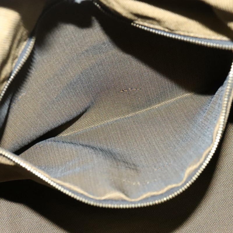 【日本直送】FENDI Zucca 帆布化妝包 手拿包 棕色 黑金 正品 137591-10
