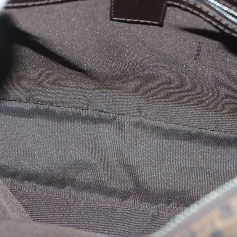 【日本直送】FENDI Zucca 帆布手提包 棕黑色 正品 137721-10