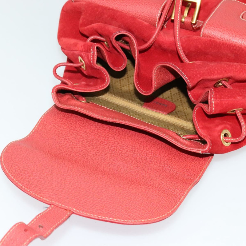 【日本直送】GUCCI 竹子背包 絨面革 紅金 003 2058 0016 正品 137695-9