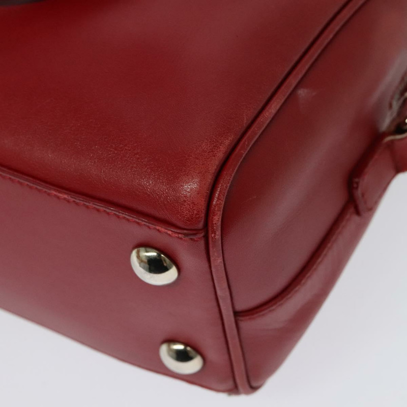 【日本直送】SAINT LAURENT 嬰兒行李袋手提包皮革兩用包紅色銀色 332423 正品 137495-8