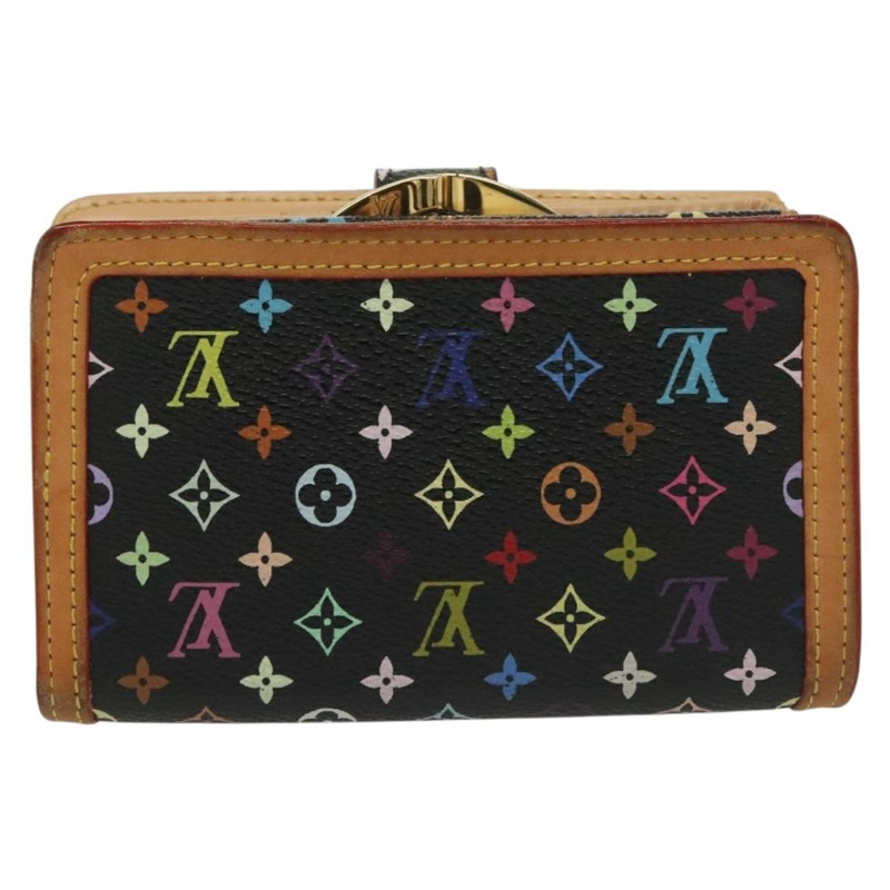 【日本直送】路易威登 多色 Portefeuille Viennois 皮夾黑色 M92988 正品 134906-1