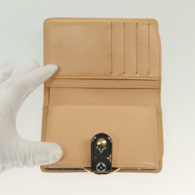 【日本直送】路易威登 多色 Portefeuille Viennois 皮夾黑色 M92988 正品 134906-9