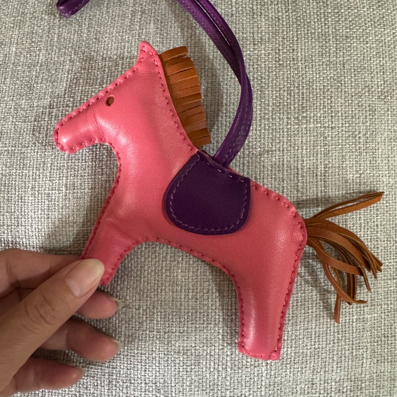 Hermes Rodeo MM 誰家的🐎 超可愛中號唷 💟 小馬吊飾-3