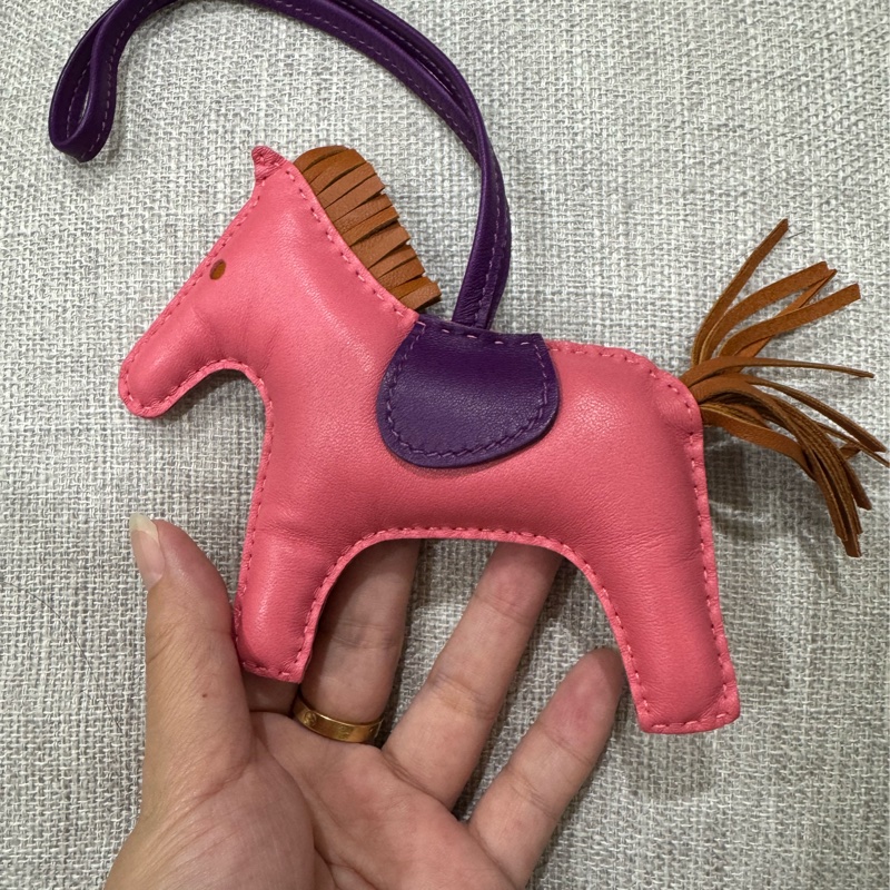 Hermes Rodeo MM 誰家的🐎 超可愛中號唷 💟 小馬吊飾-5
