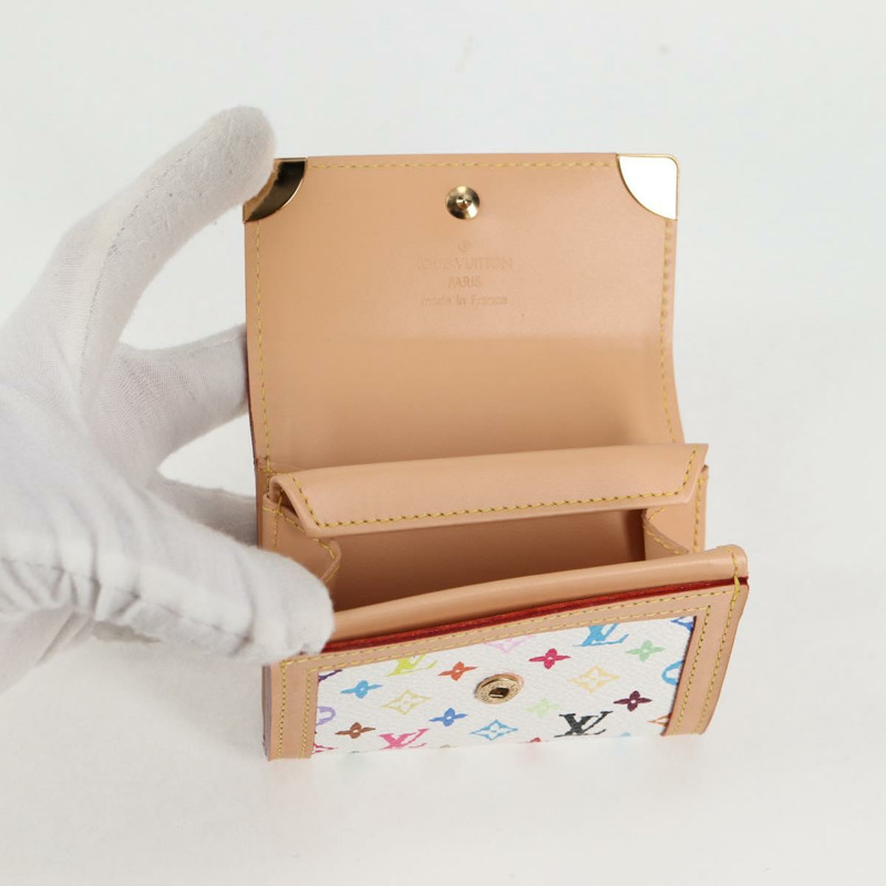 【日本直送】路易威登 多色 Porte Monnaie Pla 皮夾白色 M92657 正品 134887V-8