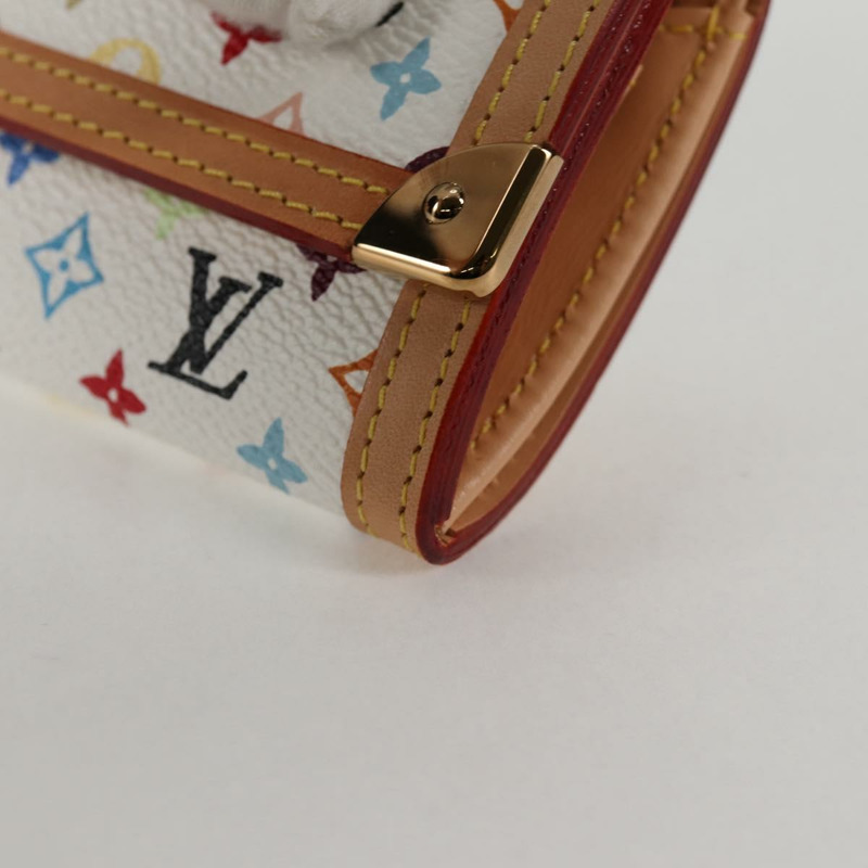 【日本直送】路易威登 多色 Porte Monnaie Pla 皮夾白色 M92657 正品 134887V-13