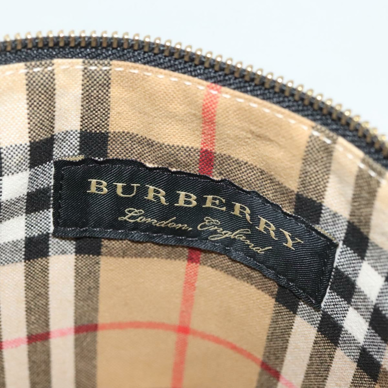 【日本直送】BURBERRY Nova 格紋公事包 帆布 米色金色 正品 137682-8