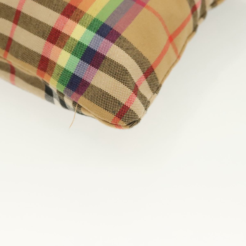 【日本直送】BURBERRY Nova 格紋公事包 帆布 米色金色 正品 137682-13