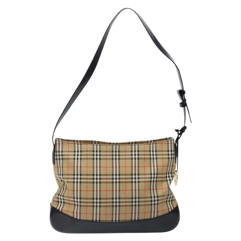 【日本直送】Burberrys Nova 格紋帆布肩背包 米色金色 正品 138108-1