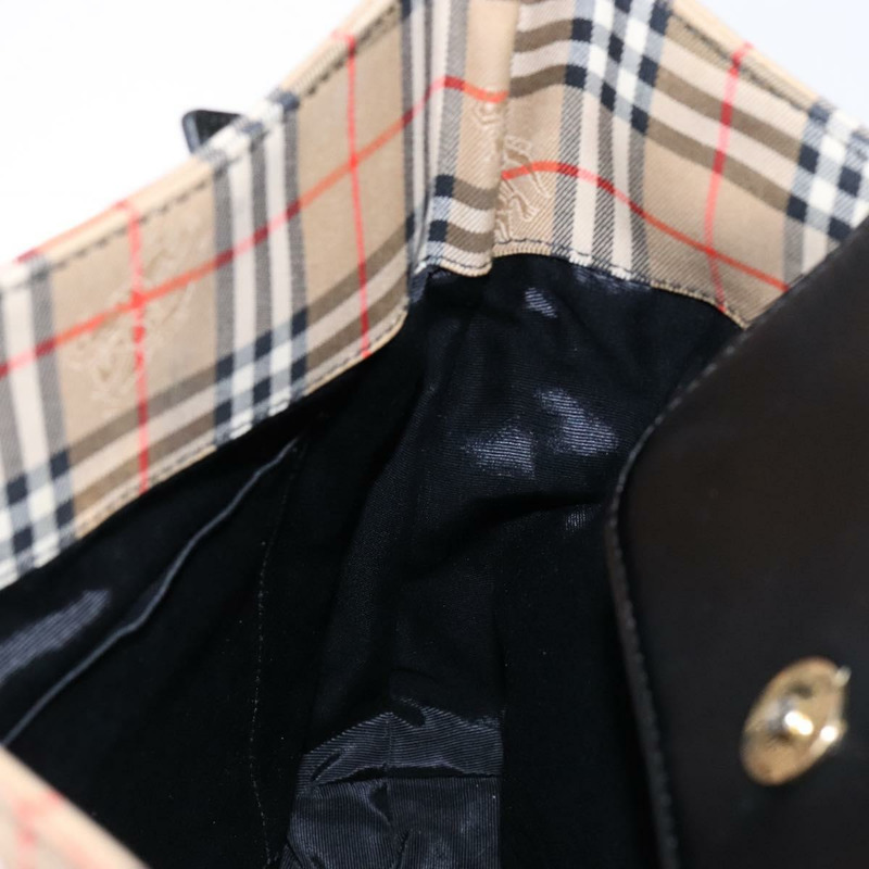 【日本直送】Burberrys Nova 格紋帆布肩背包 米色金色 正品 138108-18
