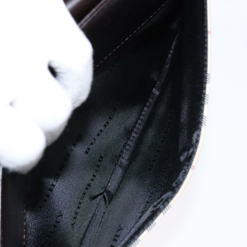 【日本直送】BURBERRY Nova 格紋肩背包 帆布 米色銀色 正品 138176-11