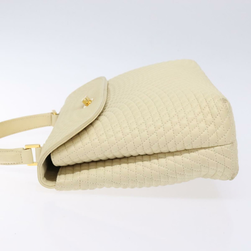 【日本直送】BALLY 手提包 皮革 象牙色 金色 正品 138341-3
