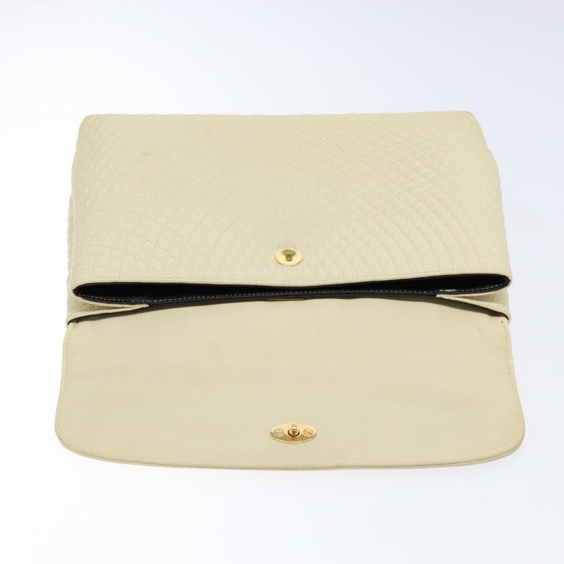 【日本直送】BALLY 手提包 皮革 象牙色 金色 正品 138341-17