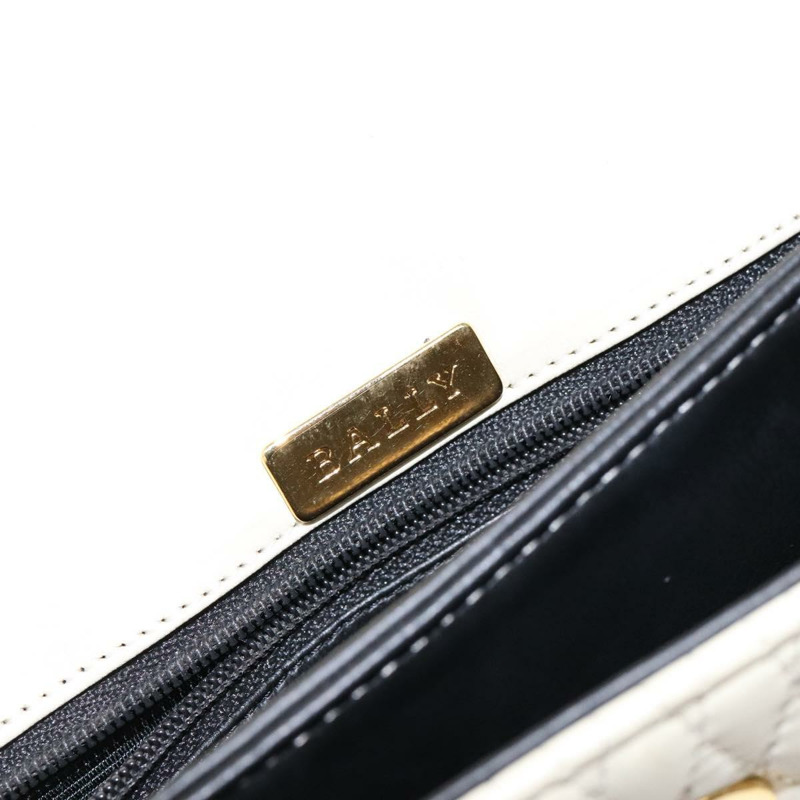 【日本直送】BALLY 手提包 皮革 象牙色 金色 正品 138341-18