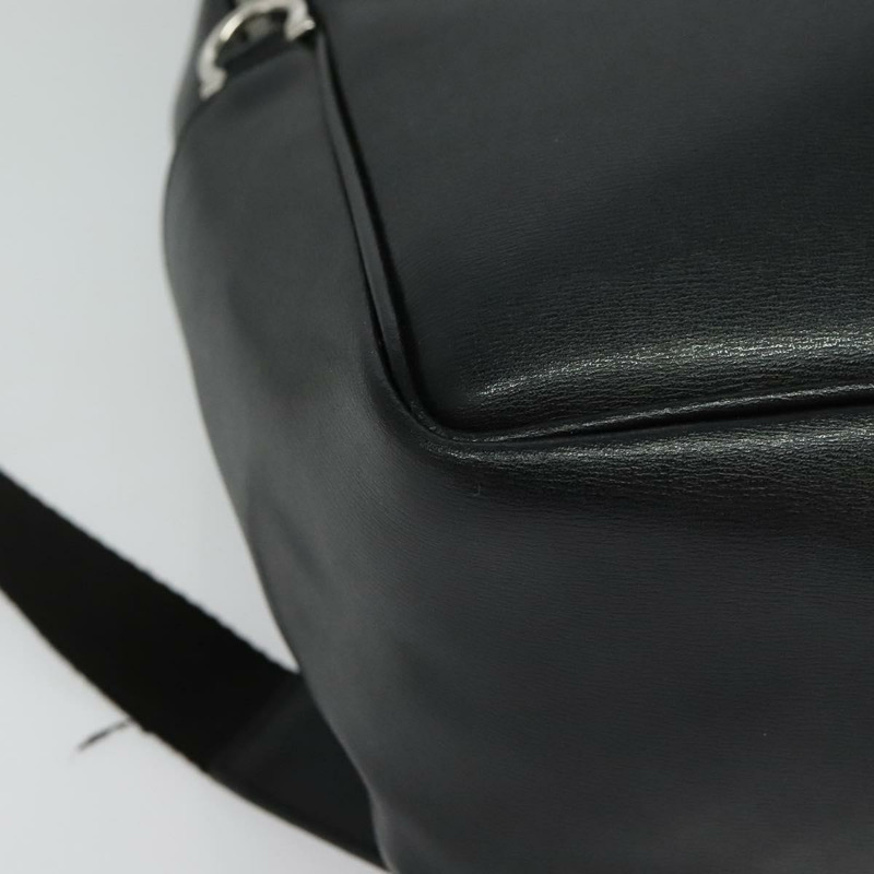 【日本直送】Salvatore Ferragamo Gancini 背包 皮革 黑銀 正品 138252-14