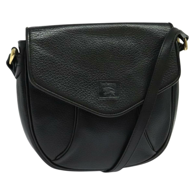 【日本直送】Burberrys 肩背包 皮革 黑金 正品 138243-0