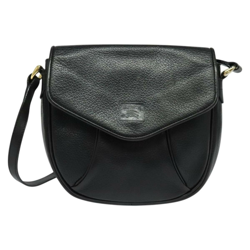 【日本直送】Burberrys 肩背包 皮革 黑金 正品 138243-12