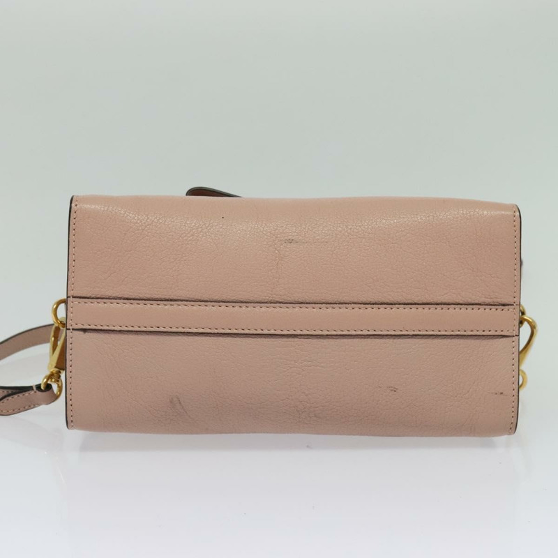 【日本直送】Miu Miu 手提包 皮革 2way 粉金色金色正品 138548-4