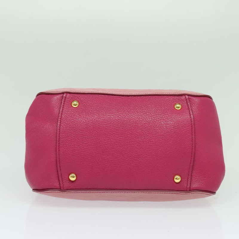 【日本直送】Miu Miu 手提包 皮革 兩用 粉金配色 正品 138545-4