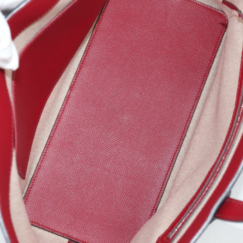 【日本直送】愛馬仕 Maxi Box Cabas 30 手提包 皮革 藍色 銀色 正品 138569V-15