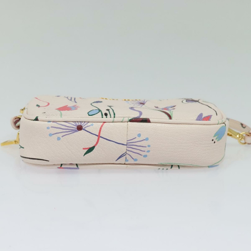 【日本直送】Miu Miu 手提包 皮革 粉紅金 正品 138542-4