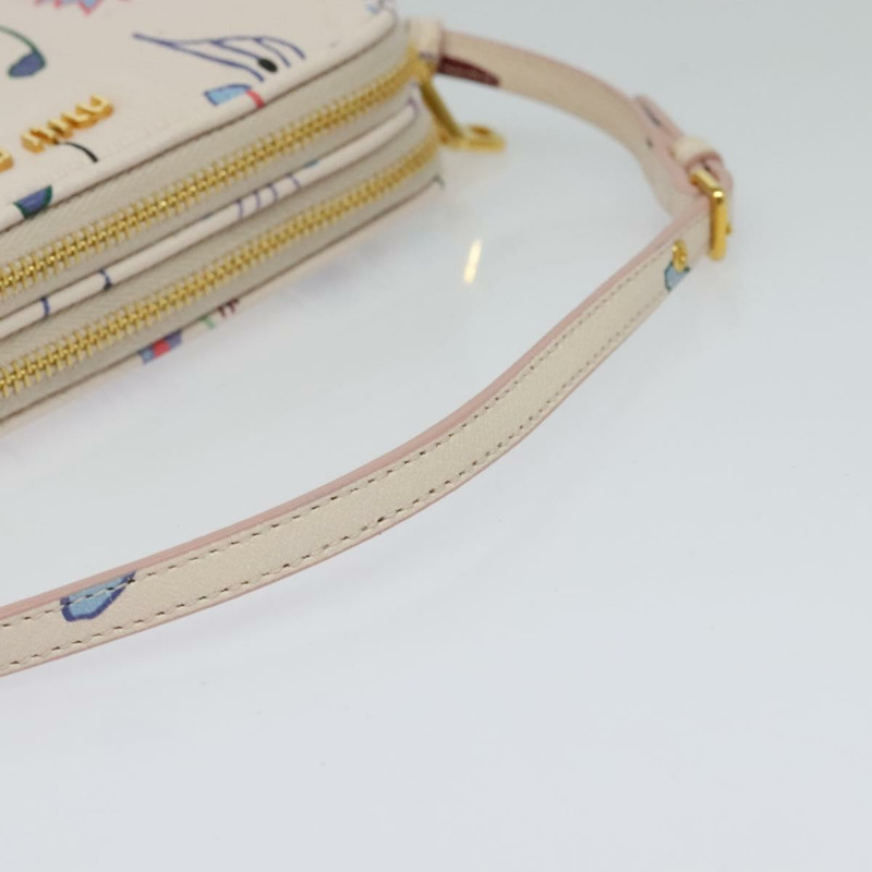 【日本直送】Miu Miu 手提包 皮革 粉紅金 正品 138542-6