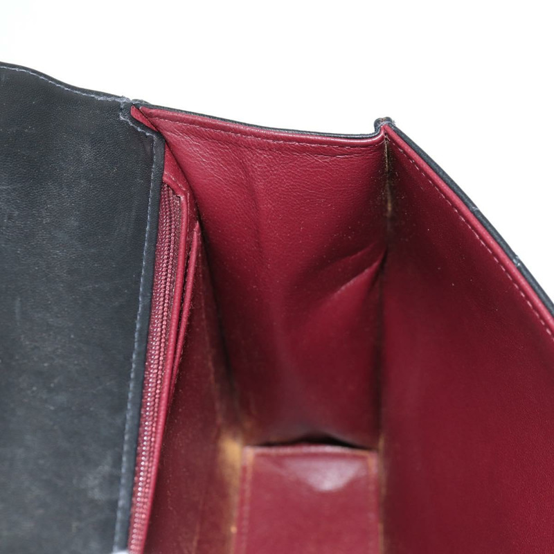 【日本直送】香奈兒鏈條手提包，羊皮材質，黑色銀色雙C標誌，正品編號138566A-19