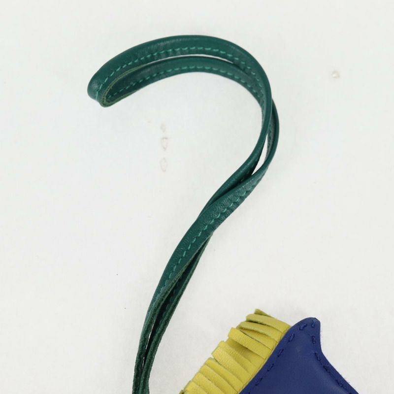 【日本直送】愛馬仕 Rodeo MM 皮革藍色吊飾，正品編號 138575M-2