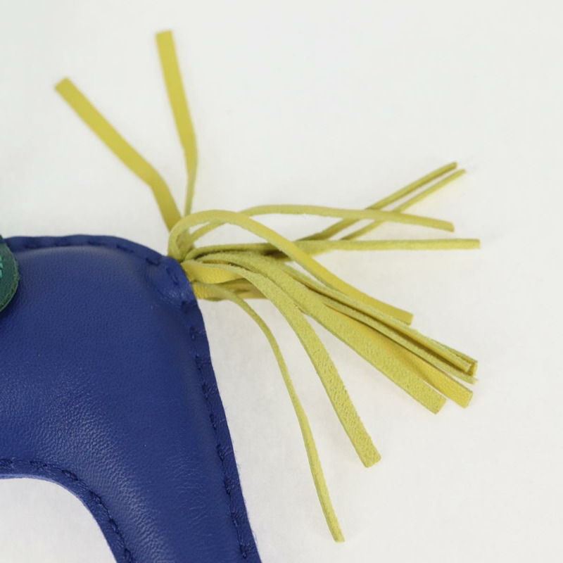 【日本直送】愛馬仕 Rodeo MM 皮革藍色吊飾，正品編號 138575M-10