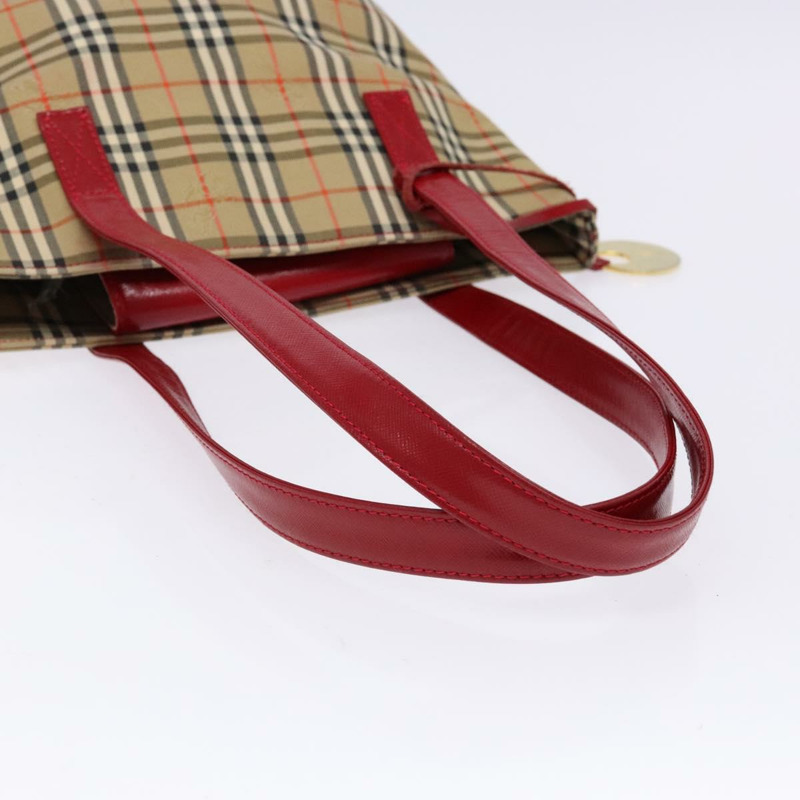 【日本直送】BURBERRY Nova 格紋手提包帆布米色金色正品 138832-6