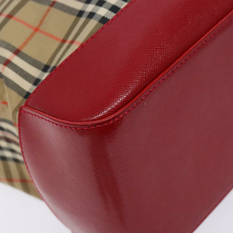 【日本直送】BURBERRY Nova 格紋手提包帆布米色金色正品 138832-13